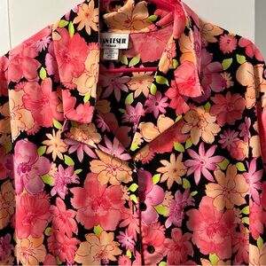 Joan Leslie flowered shirt Size 24W